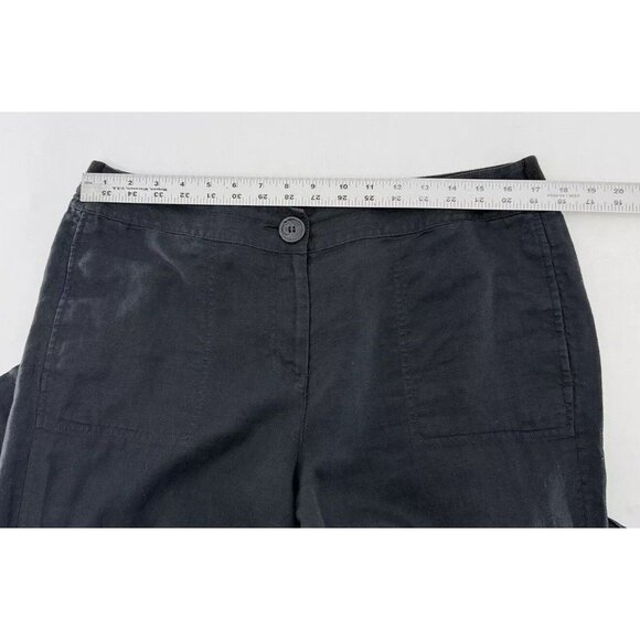 Chico’s Women’s 100% Linen‎ Wide Leg Lightweight Pants Sz 2 Office Career Work - Picture 6 of 8